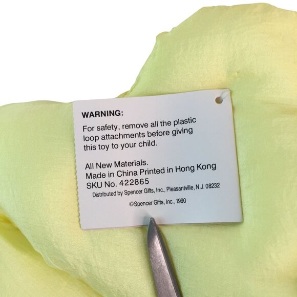 Vintage Spencer Gifts Yellow Odie Plush 30" Nylon Garfield Puppy Dog 1990 w/tags - Picture 10 of 10